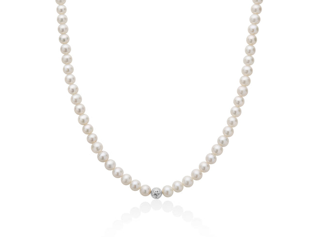 MILUNA | Collana Perle Boule e Fantasia | PCL4978BV