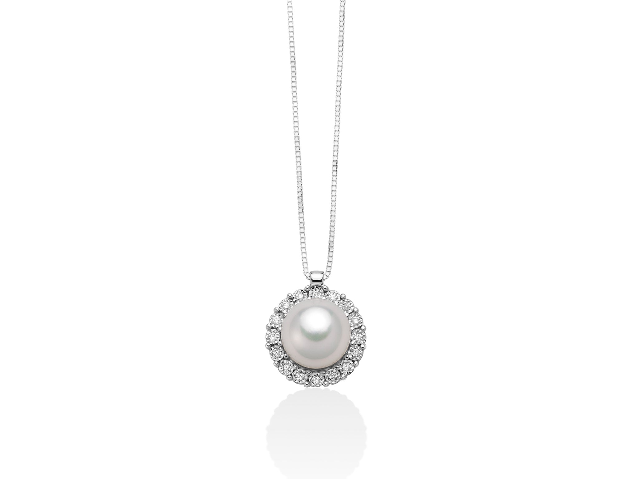MILUNA | Collier Oro Perla e Diamanti | PCL5748