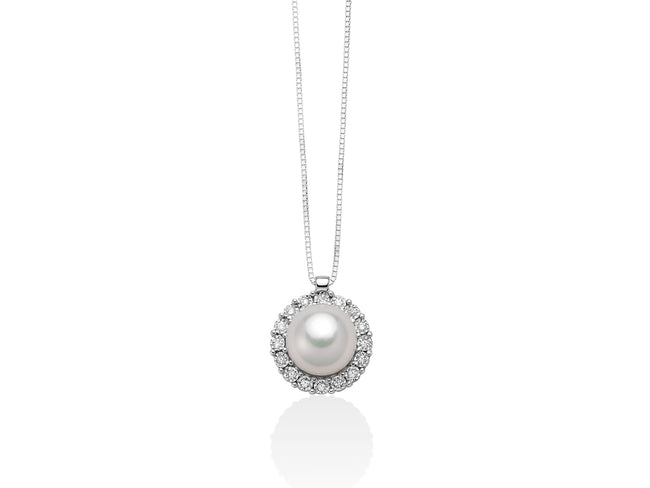 MILUNA | Collier Oro Perla e Diamanti | PCL5748