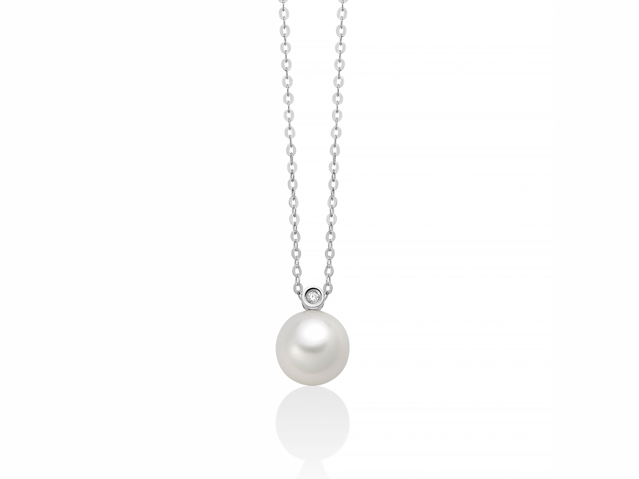 MILUNA | Collana Perla E Diamante | PCL6428