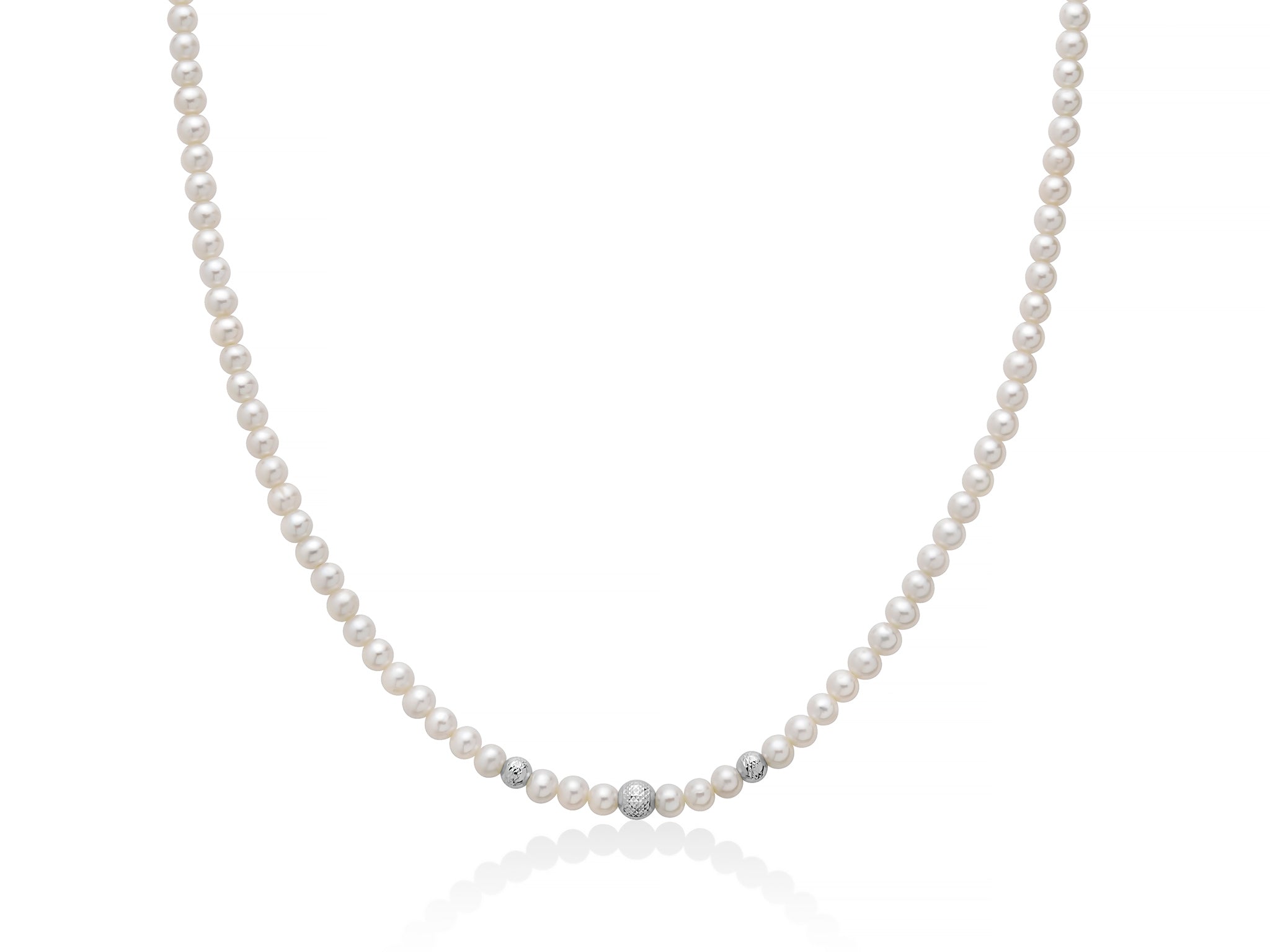 MILUNA | Collana Perle Boule e Fantasia | PCL6749
