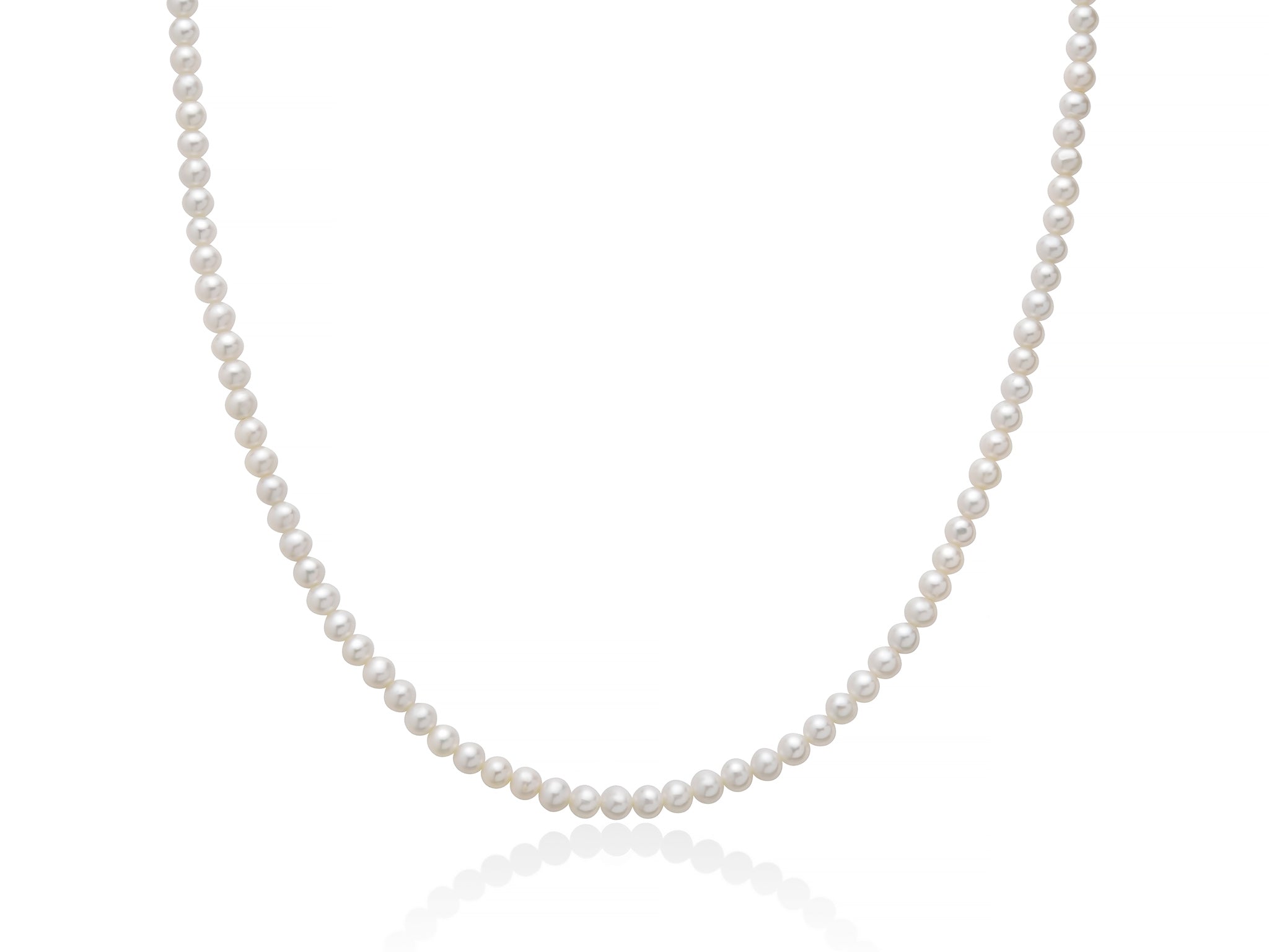 MILUNA | Collana di perle Oriente con chiusura in oro bianco 40 cm | PCL677