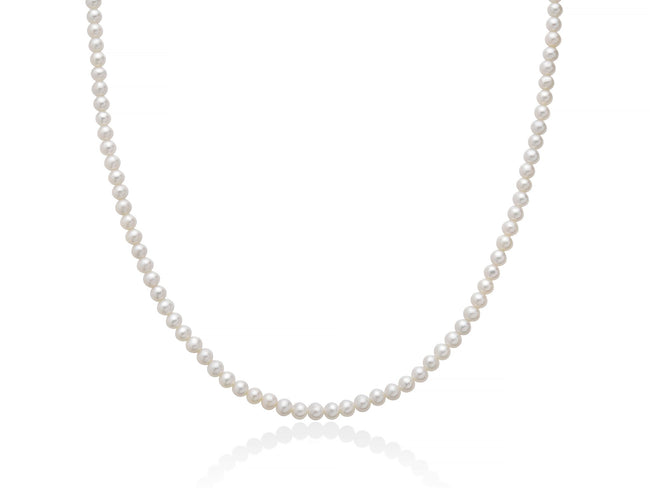 MILUNA | Collana di perle Oriente con chiusura in oro bianco 40 cm | PCL677
