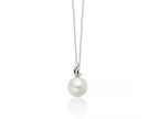 MILUNA | Collana di perla e diamante con dettaglio in oro bianco | PCL6841