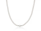 MILUNA | Collana di perle Oriente collezione Venere con boule in argento e topazi bianchi | PCL6897