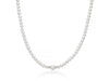 MILUNA | Collana di perle Oriente collezione Venere con boule in argento e topazi bianchi | PCL6897