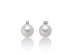 MILUNA | Orecchini di perle Oriente con diamante in oro bianco | PER