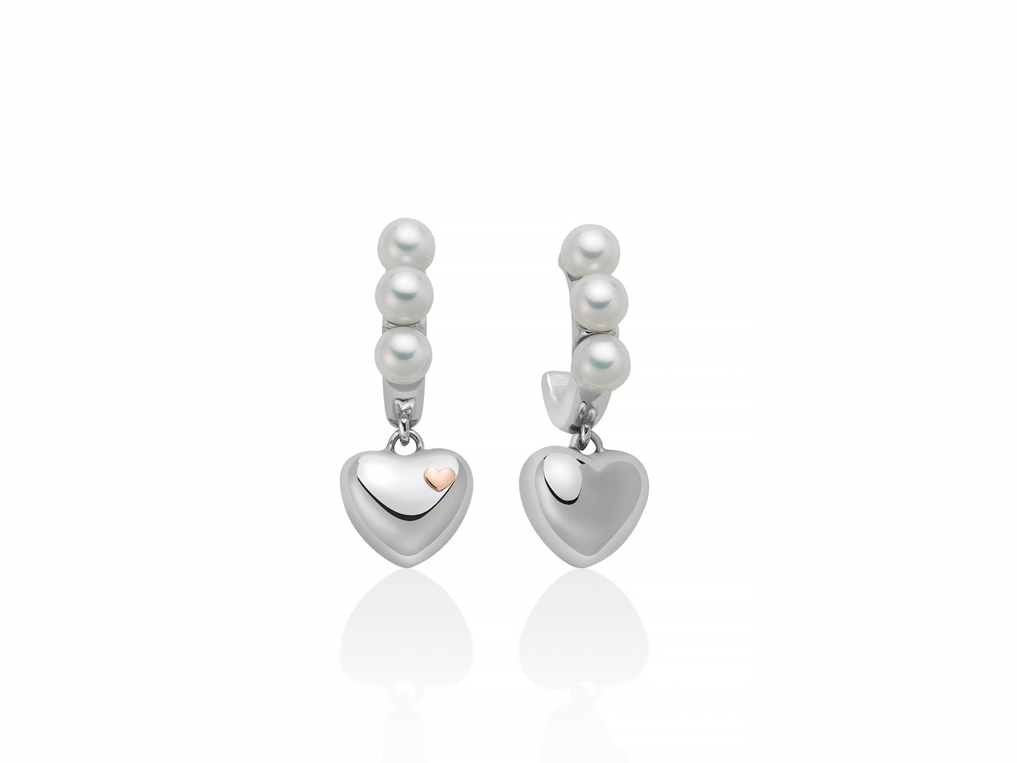 MILUNA | Orecchini in argento con perle e pendente | PER2681
