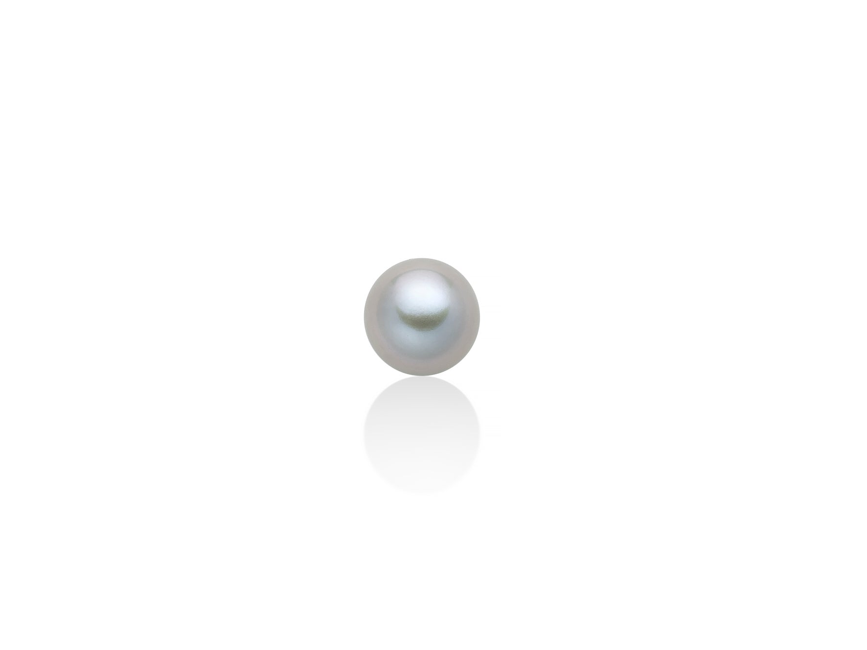 MILUNA UOMO | Orecchino in argento con perla grigia media | PER2685