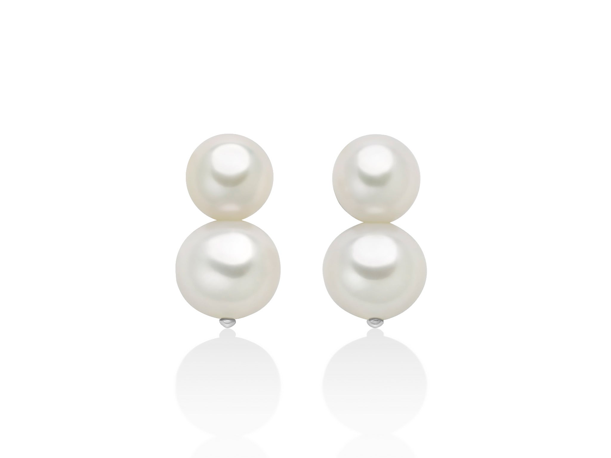 MILUNA | Orecchini in argento e due perle Oriente | PER2770