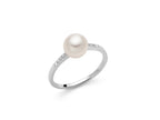 MILUNA | Anello Perla E Diamanti in oro bianco | PLI1594