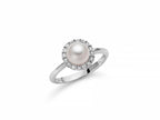 MILUNA | Anello Oro Perla E Diamanti | PLI1632