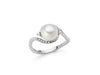 MILUNA | Anello con perla Oriente circondata da oro bianco e diamanti | PLI1652