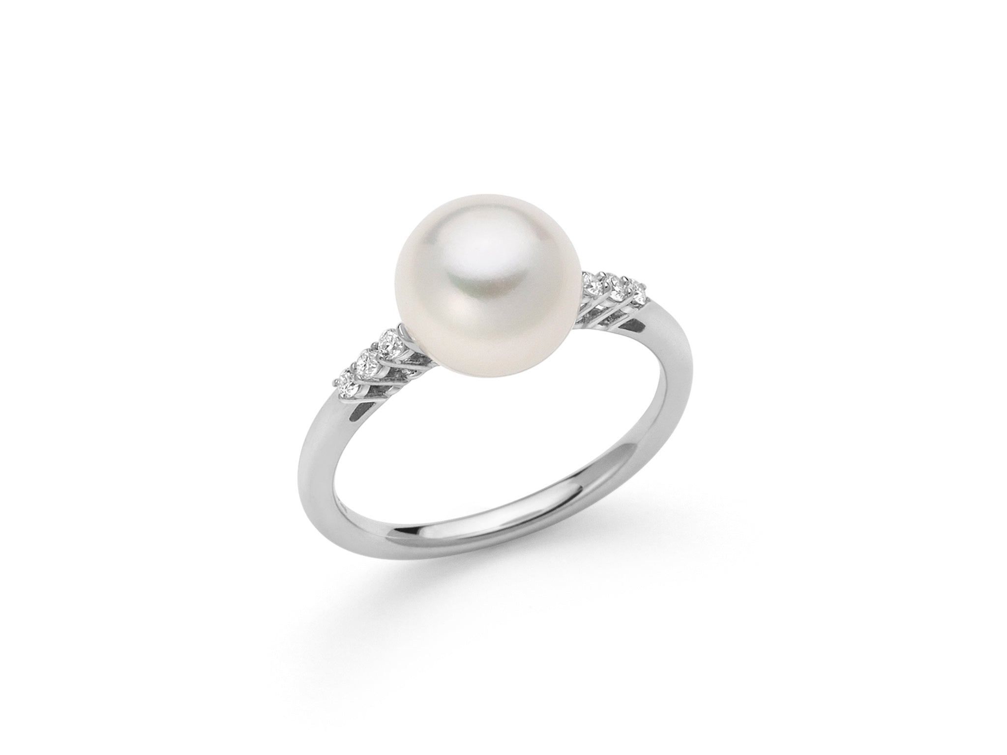 MILUNA | Anello Perla e Diamanti | PLI1659