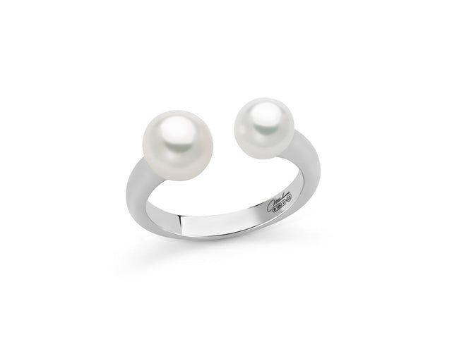 MILUNA | Anello in argento e perle Oriente | PLI1707B