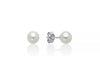 MILUNA | Orecchini di perle gemelle Oriente in oro bianco 375 | PPL