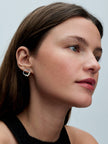 PANDORA ESSENCE | Orecchini Linea Sinuosa Circolare con Perle d'Acqua Dolce Coltivate | 293276C01