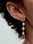 PANDORA ESSENCE | Orecchini Pendenti Linea Sinuosa con Perle d'Acqua Dolce Coltivate | 263263C01