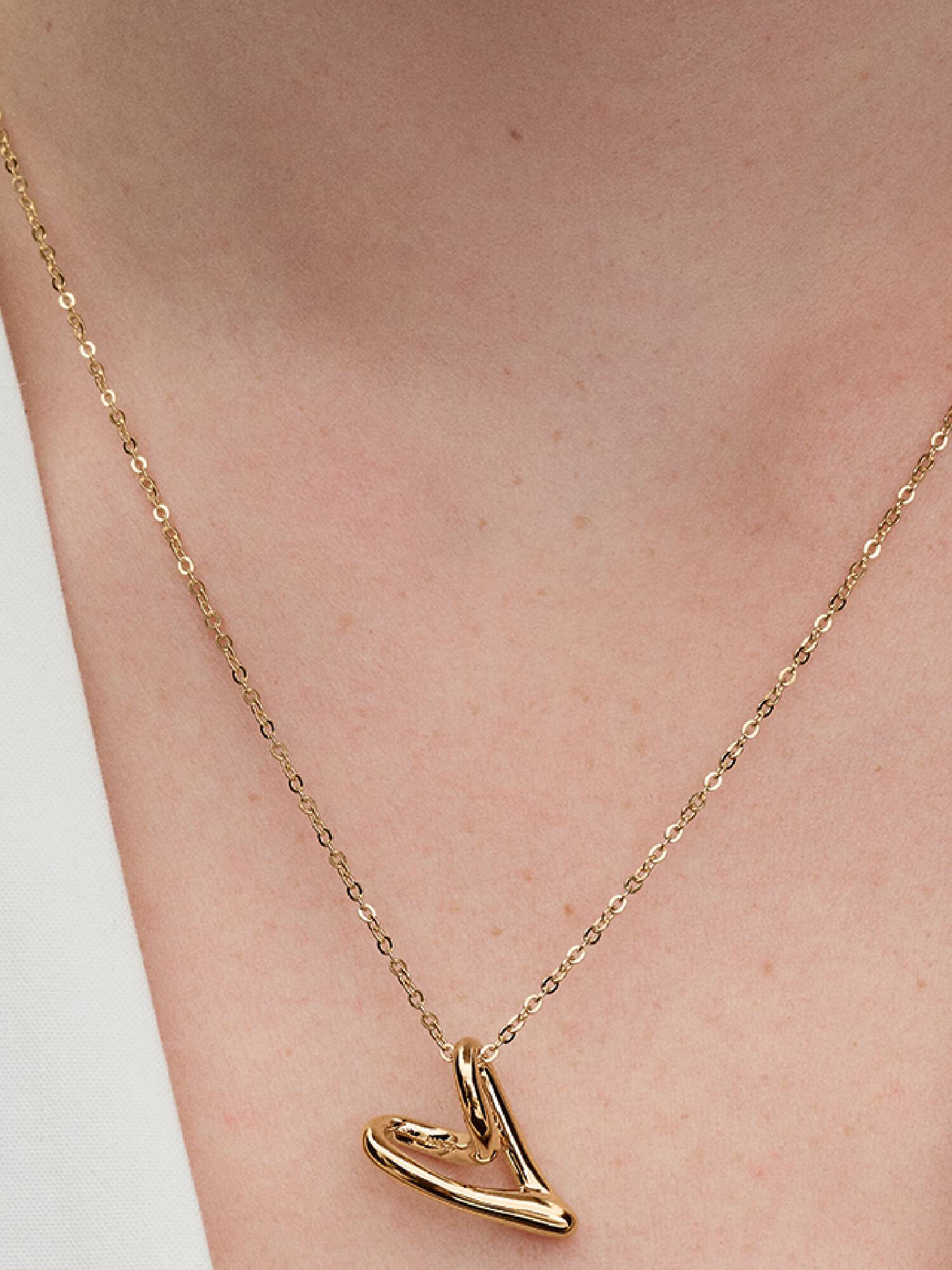 PANDORA ESSENCE | Collana Cuore Linea Sinuosa | 363272C00-70