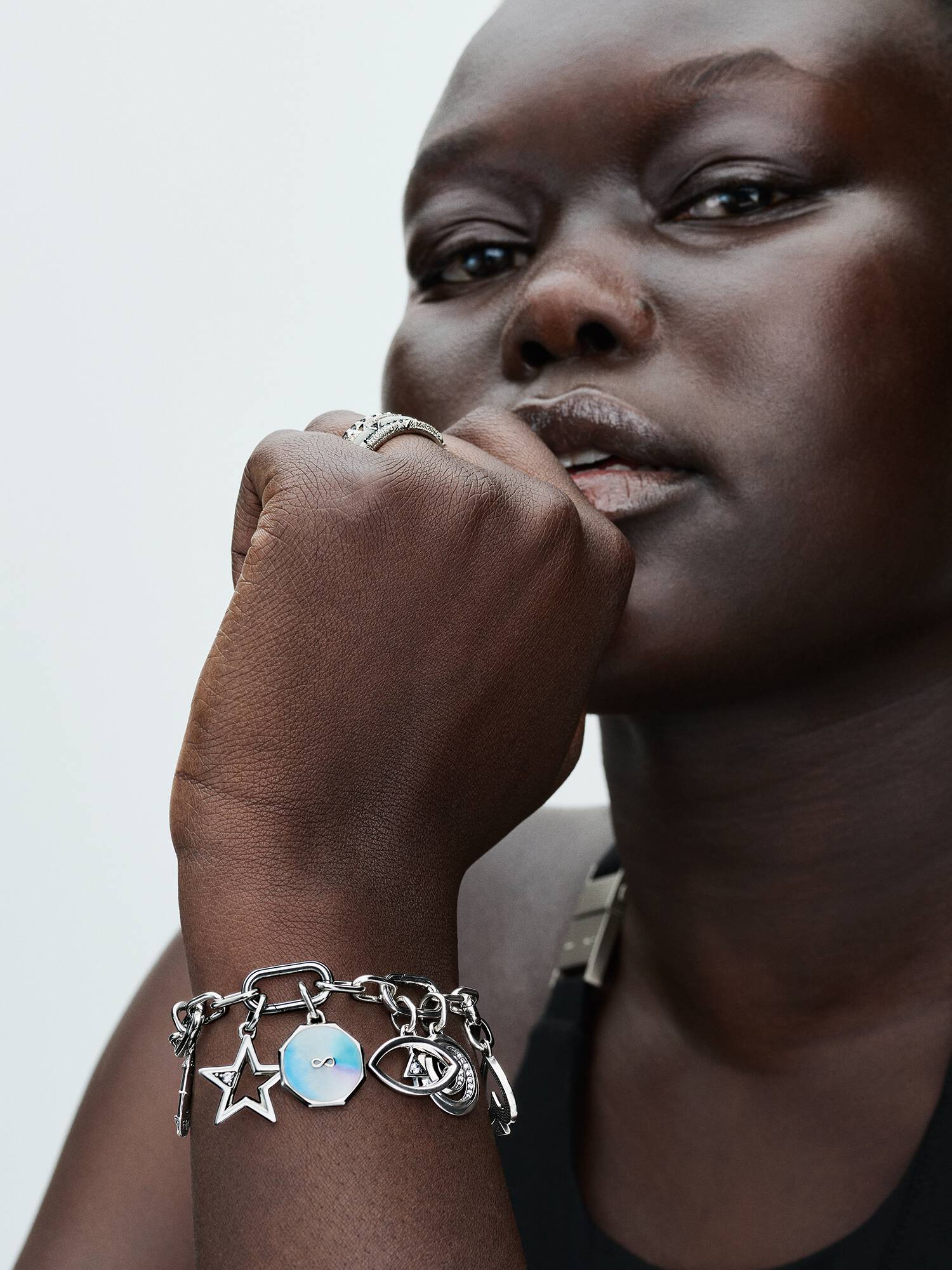 PANDORA ME | Bracciale Maglia Link Small con 5 Link Apribili | 593363C00