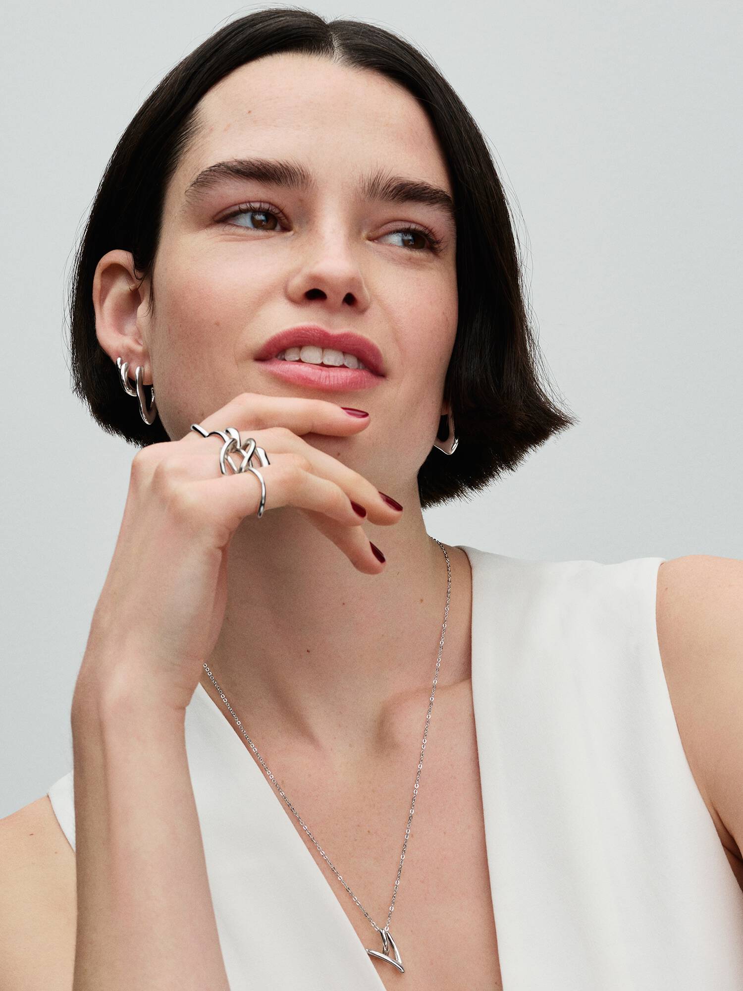 PANDORA ESSENCE | Collana Cuore Linea Sinuosa | 393272C00-70