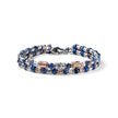 MARIA CRISTINA STERLING | BRACCIALE UOMO COLLEZIONE SIENA ARGENTO E SODALITE DUE GIRI | G4025/39
