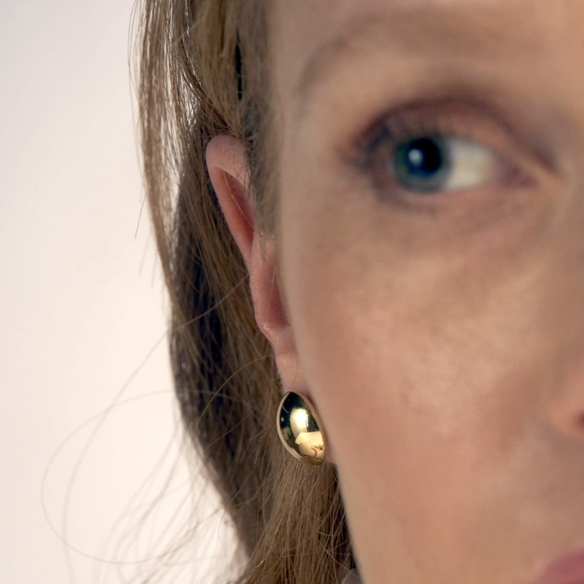 UNOAERRE | Orecchini dorati a bottone piccoli | 2276