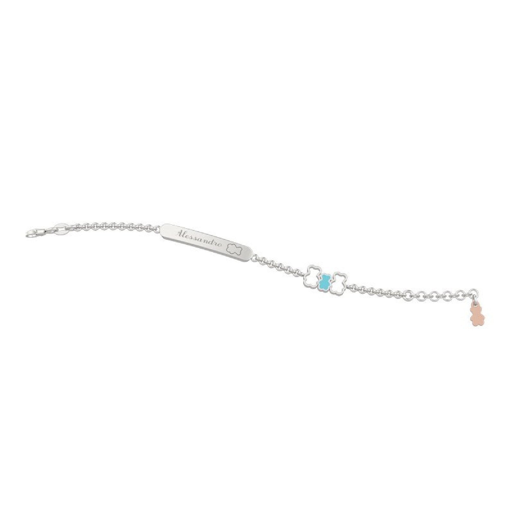NANAN | Bracciale Con Targhetta Famiglia Arg 925 | NAN0069