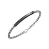 Zancan | Hi-Teck Bracciale in acciaio con targa | EHB177