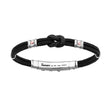 Zancan | Regata Bracciale in kevlar con nodo nautico e viti in oro rosa | EXB475MR-NE
