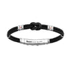 Zancan | Regata Bracciale in kevlar con nodo nautico e viti in oro rosa | EXB475MR-NE