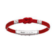 Zancan | Regata Bracciale in kevlar con nodo nautico e viti in oro rosa | EXB475MR-RO