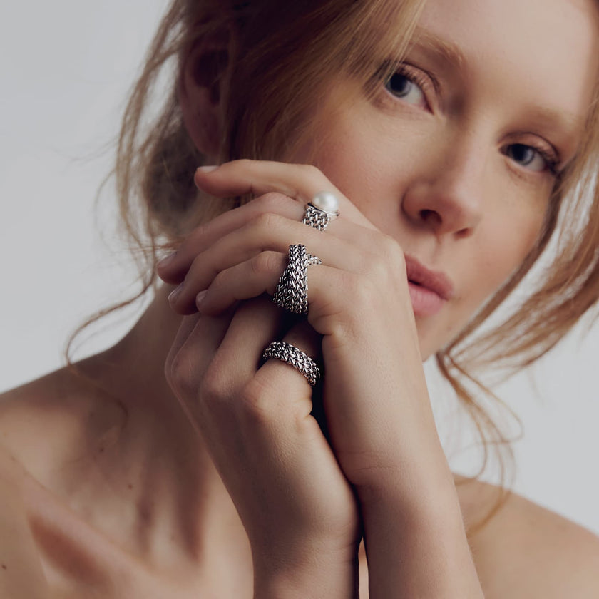 UNOAERRE | Anello in argento bianco Chicco | 6249