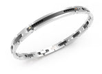 Zancan | Hi-Teck Bracciale in acciaio nero e pietre | EHB093