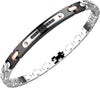 Zancan | Hi-Teck 1.0 Bracciale in acciaio e pietre nere | EHB361
