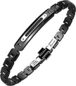 Zancan | Hi-Teck 1.0 Bracciale in ceramica con pietre nere | EHB433