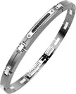 Zancan | Hi-Teck Bracciale in acciaio con pietre nere | EHB439