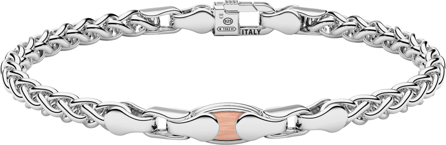 Zancan | ALPHA-2 Bracciale in argento | ESB394R