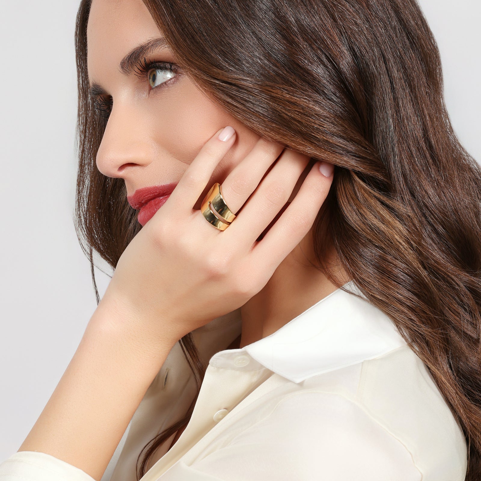 UNOAERRE | Anello Lux dorato | 2844