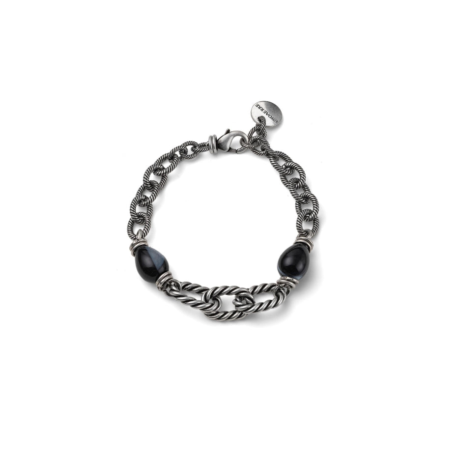 UNOAERRE | Bracciale Torchon e Agata Striata | 2887