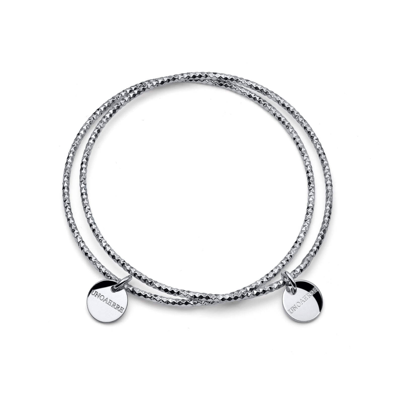 UNOAERRE | Bracciale bangle diamantato argentato | 0955