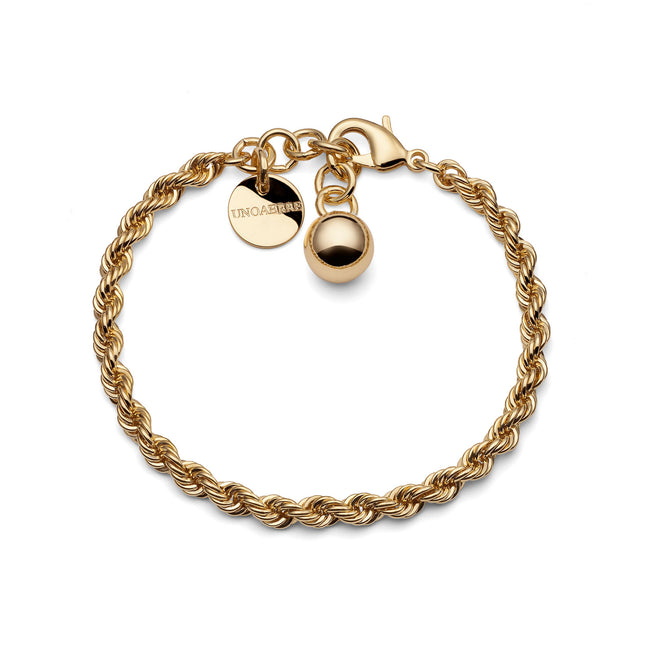 UNOAERRE | Bracciale dorato corda | 1591