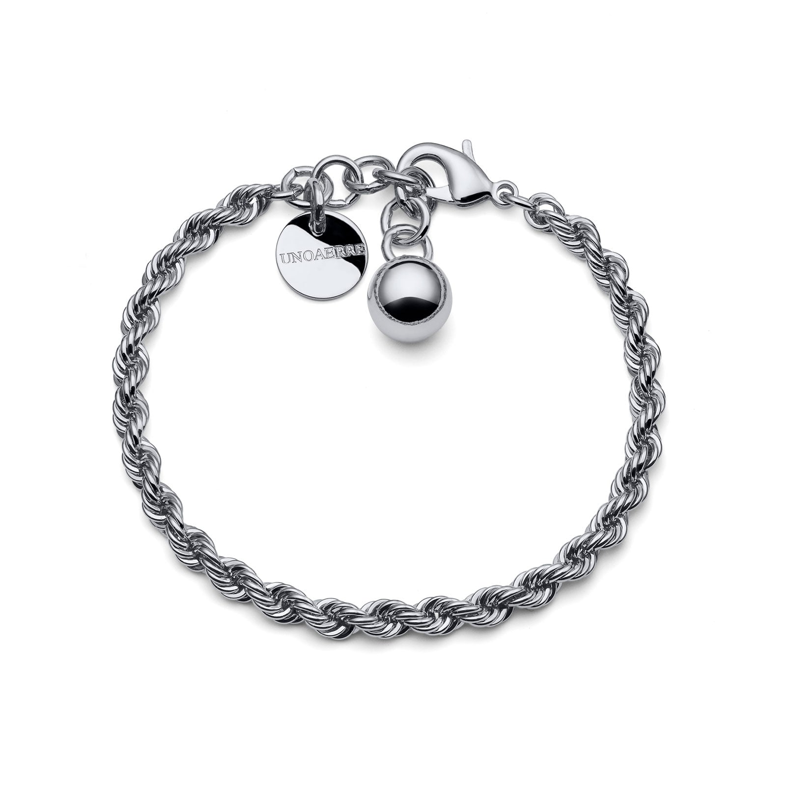 UNOAERRE | Bracciale argentato corda | 1594