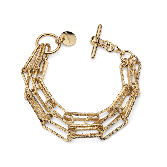 UNOAERRE | Bracciale bicolore con maglia in zirconi | 1647