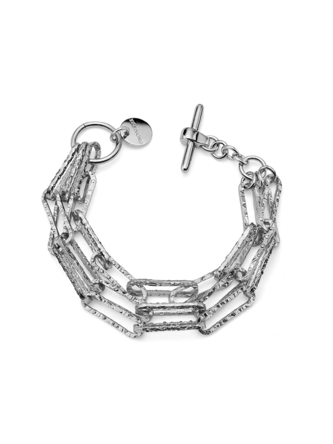 UNOAERRE | Bracciale catena multifilo argentato | 1649
