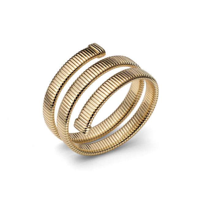 UNOAERRE | Bracciale a spirale dorato Tubogas | 1635