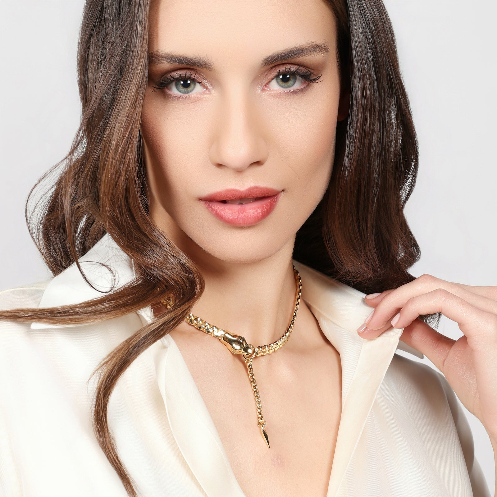 UNOAERRE | Collana con testa di serpente | 2860