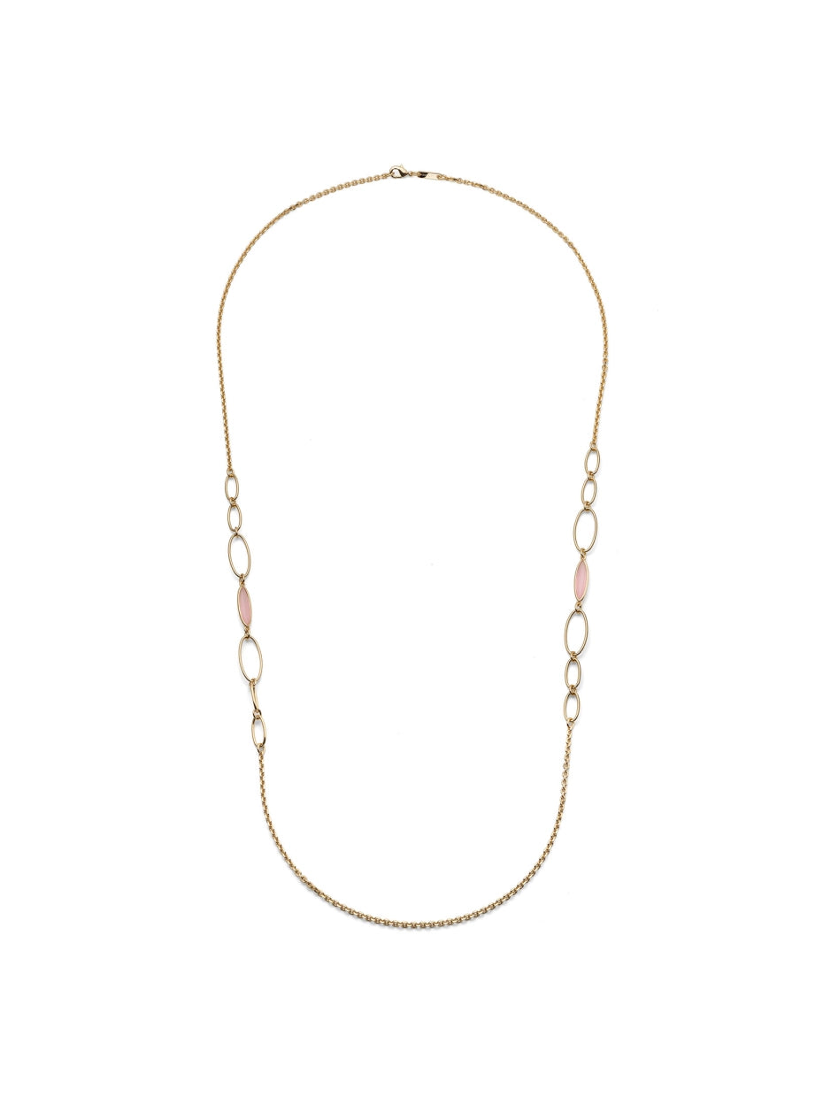 UNOAERRE | Collana Lunga Joya con Occhio di Gatto Rosa | 2899