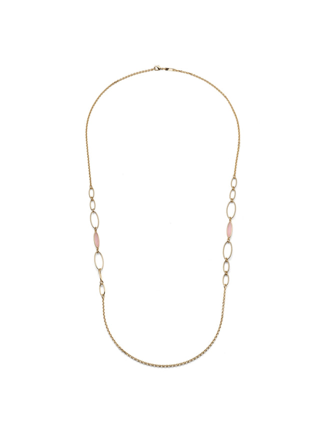 UNOAERRE | Collana Lunga Joya con Occhio di Gatto Rosa | 2899