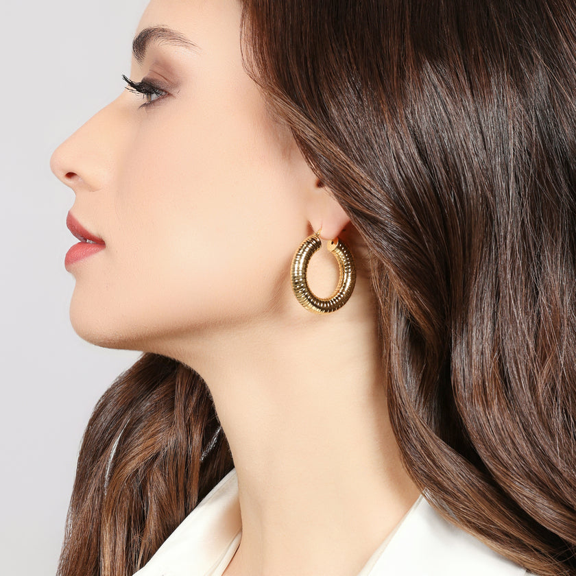 UNOAERRE | Orecchini Tubogas cerchietto | 2862